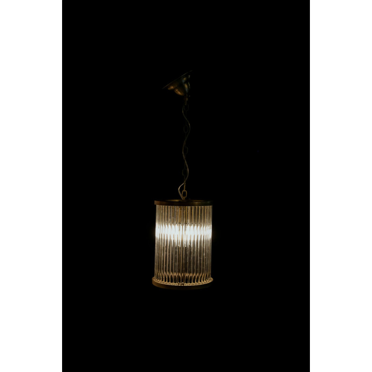 Hanging lamp 70 cm, glass, iron
